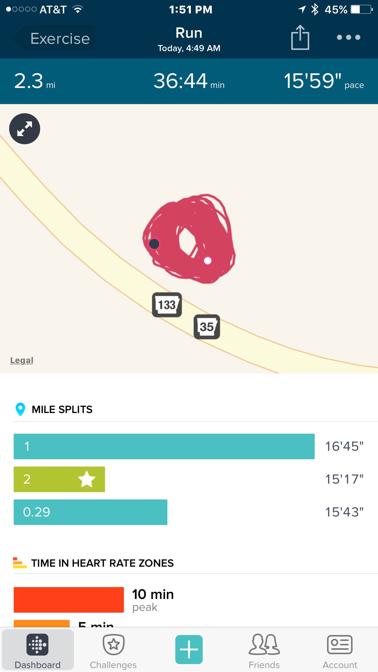 fitbit connected gps running