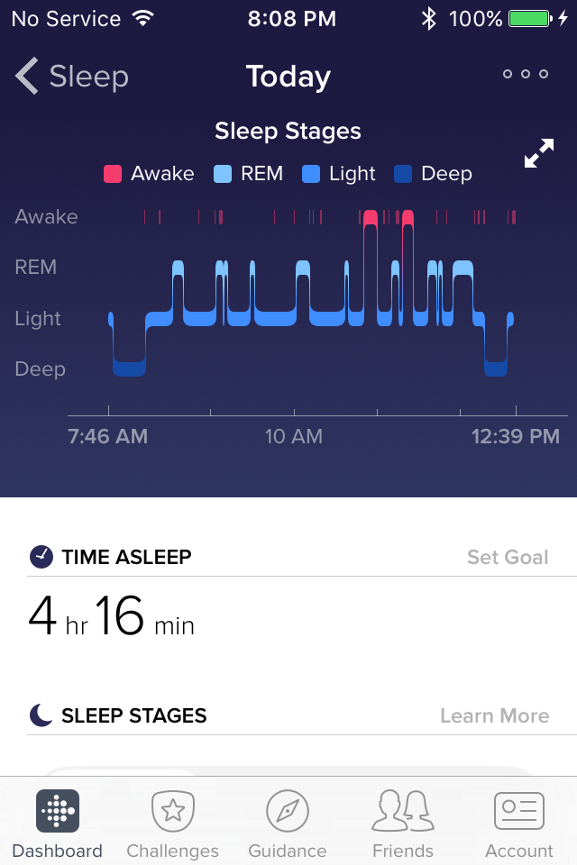 charge 2 sleep tracking