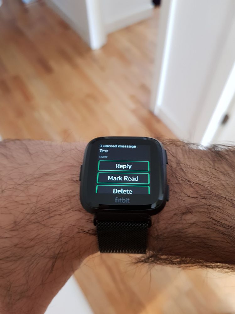 fitbit versa quick reply iphone 2019