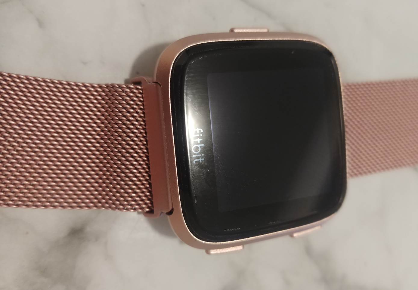 fitbit charge 3 with rose gold band
