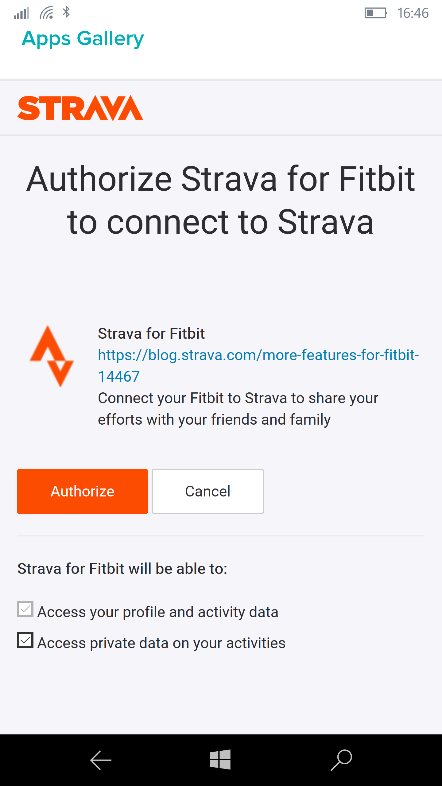 connect fitbit to strava app