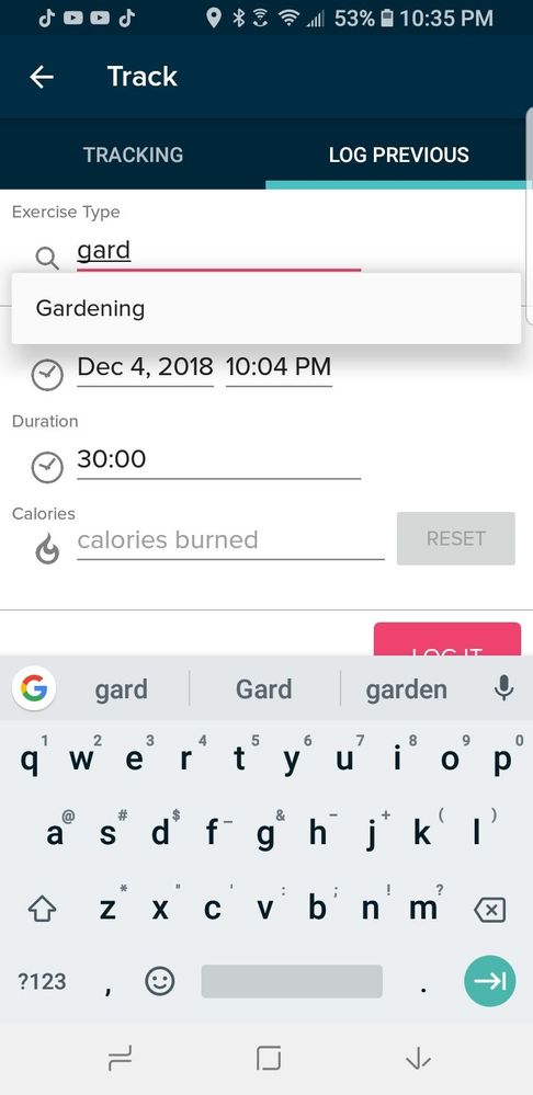Solved How To Add Gardening As An Activity Fitbit Community
